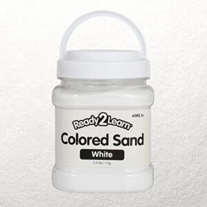 READY 2 LEARN Colored Sand | White | 2.2 lbs | Play Sand for Kids | Perfect for Arts and Crafts and Sensory Bins