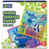 READY 2 LEARN Magic Scratch Paper - Sea Life - 10 Vibrant Scenes - Scratch Art for Kids - Reveal Colorful, Underwater Designs