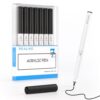 REALIKE Acrylic Paint Markers for Cricut Maker 4/ Maker 3/Maker/Explore 5/4/3/Air 2/Air, 7 Pack Black Acrylic Paint Pens for Rocks, Paper, Wood, Canvas, Glass, Ceramic, Fabric (1.0 Tip)