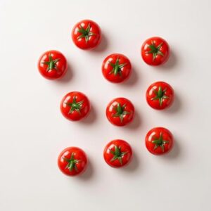 Realistic Tomato Magnet Set, Mini Vegetable Fridge Magnets, Kitchen Decor
