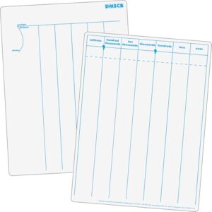 Really Good Stuff Multi-Digit Computation Dry Erase Board Set - 6 Boards