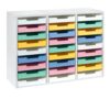 Really Good Stuff White 27-Slot Mail Center with Bold Vibes Trays
