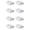 Really Useful Box 1.75 Liters Storage Container w/Snap Lid and Clip Lock Handle for Lidded Home and Item Storage Bins, 8 Pack, Clear
