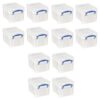 Really Useful Box 3 Liter Plastic Snap Lid Storage Bin for Music Storage, Office and General Home Organization, 12 Pack, Clear