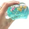 Real Seashell Ice Cube Fidget Squishy – Squishy Sensory Stress Ball for Anxiety & Focus, Non-Toxic Calming Tool for School Office