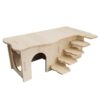 Rearing Tank Hamster Hut with Windows Small Animals Removable House Habitat Decor for Home Pets for Home Use(L)