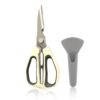 REAYEAXN 9''Heavy-Duty Kitchen Scissors,Food Grade Stainless Steel Kitchen Shears for Meat, Vegetables, and Fruit Peeling, Easy to Clean with Magnetic Sleeve