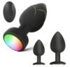 Rechargeable Sensory Backdoor Massager with Remote, Multiple Stimulation Modes and LED Display HS08251