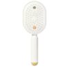 Rechargeable Steam Hair Straightener Brush Electric Steam Brush, Rechargeable Water Spray Hair Brush for Long Short Hairs, Purple