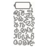 Rectangular Label 26 Letters Metal Die Cuts for Card Making