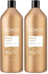 Redken All Soft Conditioner | Moisturizes and Deeply Hydrates| Softens,Smooths,and Adds Shine| Nourishing Conditioner for Dry Hair | Safe for Color-Treated Hair-| With Argan Oil,(Pack of 2)