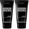 Redken Brews Holding Gel For Men | Men's Hair Gel | Medium Hold Styling | Medium Shine | Flake-Free, No Crunch Styling | For All Hair Types |5 Fl Oz, (Pack of 2)