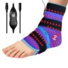 Red Light Foot Heating Pad, Ankle Heating Pad with Massage, New Upgrade Electric Heated Foot Warmer Achilles Tendonitis Plantar Fasciitis Relief