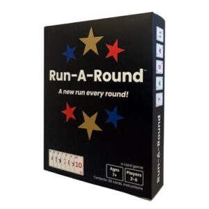 Redmond Games Run-A-Round Card Game, Family Card Game for Kids & Adults, 10 Fun Rounds - Add One Card Each Round, No Player Elimination, Ages 7+, 2-6 Players, 30+ Minutes