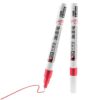 Red Paint Pen, 2 Pack 0.7mm Extra Fine Tip Oil Based Waterproof Marker, Permanent Marker for Metal Wood Plastic Rubber Paper Fabric Stone, Precision Touch Up Pen for Car Scratch Model Art Craft