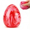 Red Squishy Easter Egg Sugar Stress Ball, Soft Cute Squeeze Fidget Toy for Kids and Adults, Stress Relief Sensory Sugar Ball Squishy Toys, Easter Basket Stuffers, Party Favors, Birthday Gifts