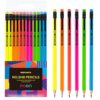 REDVANTA Pre-Sharpened Pencils #2 HB for Kids, Neon School Number 2 Pencils with Latex-Free Erasers, Smooth Writing, Break-Resistant, Easy to Sharpen, Comfort Grip, Back to School Supplies, 12 Count