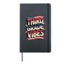 Red White THIRD GRADE VIBES First Day Teacher I Teach Flag Hardcover Journal, Black