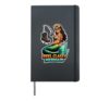 Reel Classy Mermaid Fishing With A Mullet Hardcover Journal, Black