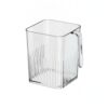 Refrigerator Door Storage Bin, Clear Plastic Organizer for Condiments and Small Items, Fits Standard Fridge Shelves (1 PC)