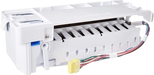 Refrigerator Ice Maker Assembly Compatible with Samsung RF267ABWP RF267ADBPXAA RF267ADPNXAA RF267ADRS Rf267adrs/Xaa-00 RF267ADRSXAA RF267ADWPXAA RF267AEBP Rf267aebp/Xaa-00 RF267AEBP/XAA RF267AEPN