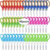 Reginary 48 Pcs Handmade Scissors Bulk, 5 Inch Scissors for School, Blunt Tip Scissor Safety Scissor for Teacher Craft Cutting Paper, Multicolor