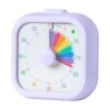 Relaxdays Visual Timer, Quiet Kids Timer, Optical Alarm, 60 Min Countdown Timer, Rainbow, Pomodoro, Purple