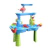 Relaxdays Water Play Table 3 Levels, Lots of Accessories, H x W x D: 85 x 63 x 42.5 cm, Mud Kitchen for Water and Sand, Plastic, Colourful