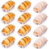 Relaxgiant 12 Pcs Artificial Cake Set PU Realistic Food Simulation Cupcake Model Fake Bread Dessert Display Prop for Home Kitchen Bakery Party Decoration, 4.13 x 2.09 x 2.09 Inches, 3 Styles