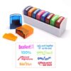 RELIANCER 8PCS Teacher Stamp Set,Colorful Self-Inking Motivational Classroom Stamper for Grading,Encouraging Rating Stamp Student,Parent Signature Stamps for Homework,School Homeschool Reward Supplies