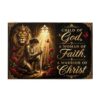 Religous Woman Warrior Armor of God 1000 Pieces Puzzle for Adults, Christ Challenging Puzzles for Adults, Jigsaw Puzzle 1000 Pieces, Size 29.5 * 19.7 in