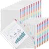 ReliThick 30 Set of 240 Pack Clear Sheet Protectors with 8 Tab Dividers for 3 Ring Binder, Letter Size 8.5 x 11 Plastic Page Protectors with Colored Tabs for School Office Home Organization