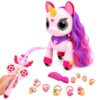 Remote Control Unicorn Toy for Girls, Robot Unicorn with Magic Wand Remote, 4 Poses, Sliding & Crawling Modes, Dancing Music Stories, Hair Styling Kit, Birthday Ages 6+