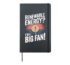 Renewable Energy I'm A Big Fan - Earth Day Hardcover Journal, Black