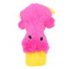 Rengue Interactive Dog Toy Squeaky Plush Duck 13.8 Inch No Stuffing for Small Medium Large Breeds, Durable Reinforced Chew Toy for Aggressive Chewers, Anxiety Relief Fetch Tug (Pink)