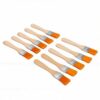 Rengue Kids Archaeology Brush Set Wooden Handle Digging Tools 10 Pcs Nylon Filament Excavation Brushes for Outdoor Learning Classroom STEM Activities and Young Explorers (Number 3(14 X 2.9 X 2cm /