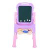 Rengue Kids Art Easel, Adjustable Height Magnetic Blackboard and Dry Erase Whiteboard, 360 Degree Rotating Folding Drawing Board with Art Supplies for Toddlers Ages 2 to 8