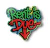 Rent is Due Sticker | Urban Graffiti Decal | Renter Humor | Wall Art | Apartment Decor | Street Style Colorful | Design [TERS]