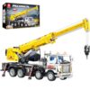 Reobrix Crane Building Block Set 22007, Remote Control Crane Toy with Multiple Function Switching, Mechanical Construction Truck Model Building Kit, Gift for Adult 14+, 2023 Pieces