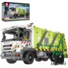 Reobrix Large Garbage Truck Building Block Toy Set for Adult, Compressed Garbage Truck with RC Control & Interactive Features, Creative Birthday Gift 22022 with 1468 Pieces