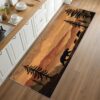 Reocahoo Rustic Runners for Hallways 2x8ft, Forest Trees Bear Runner Rug, Bear Cabin Lodge Rugs, Soft Washable Hallways Mats for Floor - Retro Country Farmhouse Home Decor