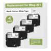 Replacement for Btag-231 Brother P-Touch PT-N10 PT-N20 PT-N25BT Tape