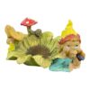 Resin Elf Figurine, Candy Dish or Ashtray, Whimsical Fairy Garden Decor, 2.4 Inch Height