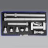 Resolution Inside Micrometer Set, 50-600mm Tubular Vernier Inside Micrometer, Range Optional, 0.01mm Accurate, with Rods/Standard Caliper, for Industry 50-600mm