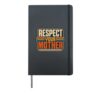 Respect Your Mother Funny Nature Lover Planet Earth Day Hardcover Journal, Black