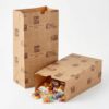 Restaurantware-Bag Tek 12 Lb Disposable Lunch Bags, 1000 Sturdy Take Out Bags - Flat Bottom, Microwavable, Kraft Newsprint Design Paper Bags, Freezable, Great For Restaurants, Cafes, And Bakeries