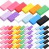 Resurhang 144 Pcs Bulk Erasers for Kids Pencil Erasers School Gifts for Student Pastel Colors Neon Colors Cute Party Favor for Classroom Art Office, Back-to-School Supplies(Multicolor)