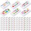 Resurhang 180 Pcs Erasers Bulk for Kids Inspirational Pencil Erasers Bulk for Drawing Motivational Big Eraser School Supplies for Classrooms Back to School Office (Motivational,White)