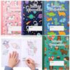 Resurhang 20 Pack Primary Composition Notebook K-2 Draw and Write Journal with Primary Ruled Lines 60 Pages 4 Style, Bulk School Supplies for Students, Teachers
