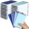 Resurhang 48 Pcs Small Pocket Notebooks Bulk, 3 x 5 Inch Pocket Spiral Notepads with Lined Pages Mini Notepad Spiral Notebooks for School Office Home Supplies Gift 4 Assorted Colors (Blue)
